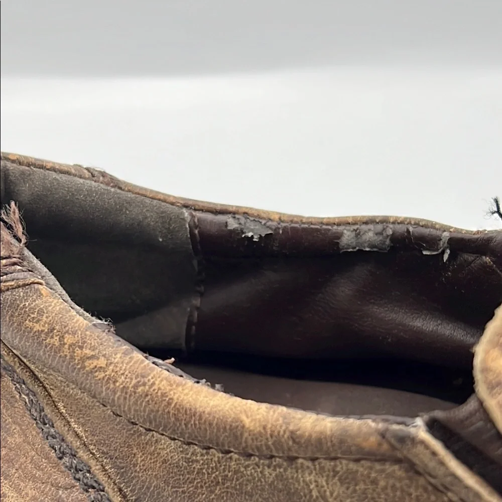 BED|STU Slip On Distressed Brown Loafers‎ Casual